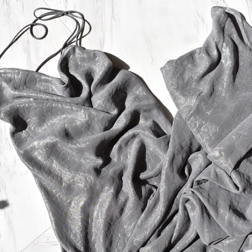 Urban Outfitters Vintage Prom Dress Slip Silver